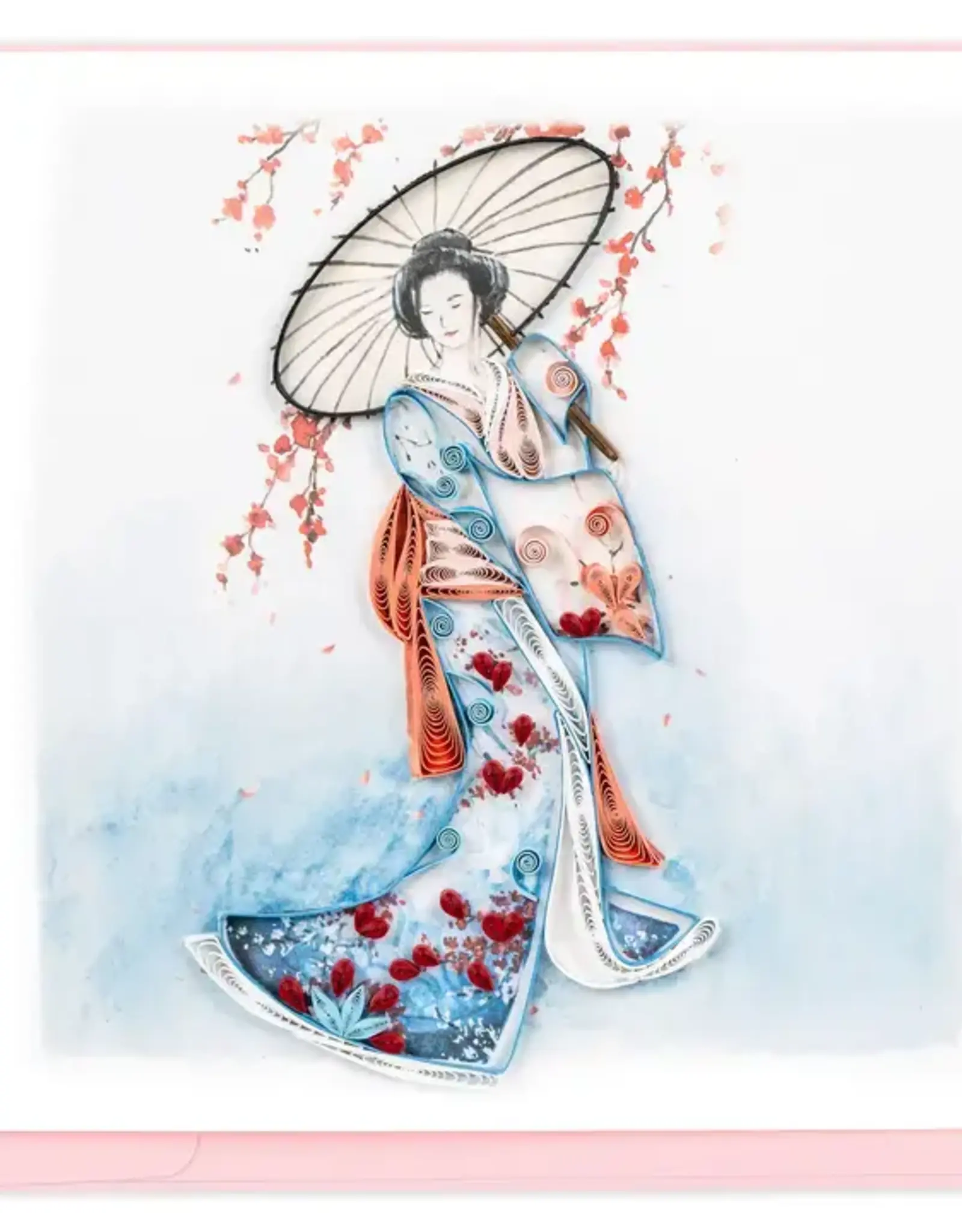 Quilling Card Quilled Kimono Greeting Card
