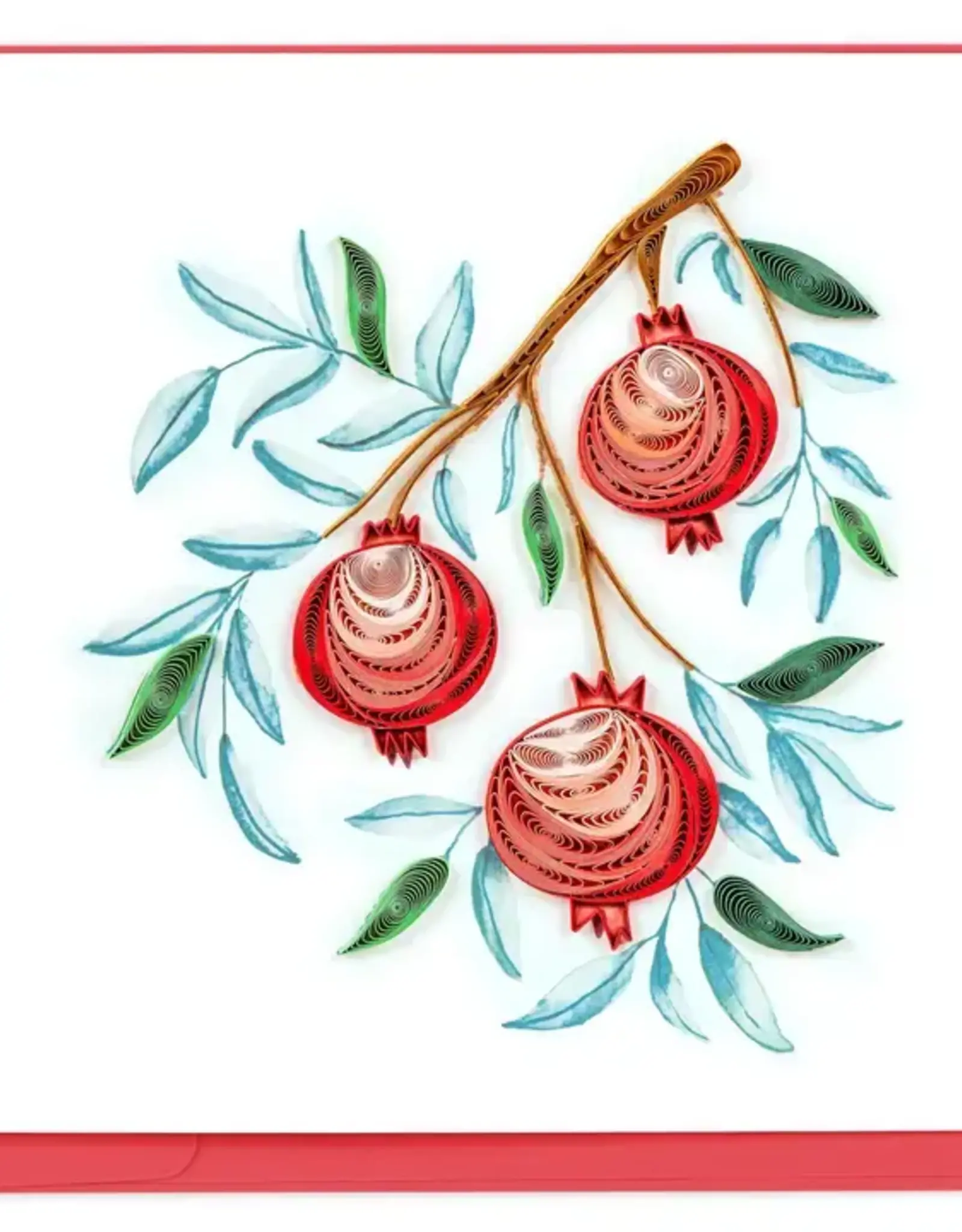 Quilling Card Quilled Pomegranate Branch Greeting Card