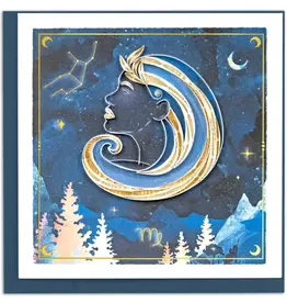 Quilling Card Quilled Virgo Zodiac Greeting Card
