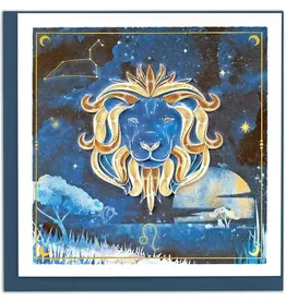 Quilling Card Quilled Leo Zodiac Greeting Card