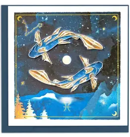 Quilling Card Quilled Pisces Zodiac Greeting Card