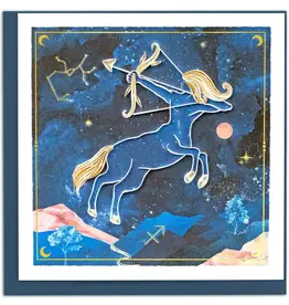 Quilling Card Quilled Sagittarius Zodiac Greeting Card