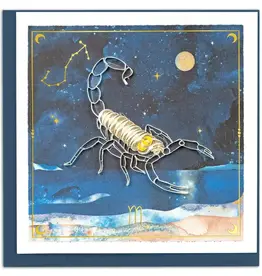 Quilling Card Quilled Scorpio Zodiac Greeting Card