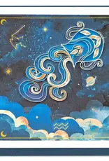Quilling Card Quilled Aquarius Zodiac Greeting Card