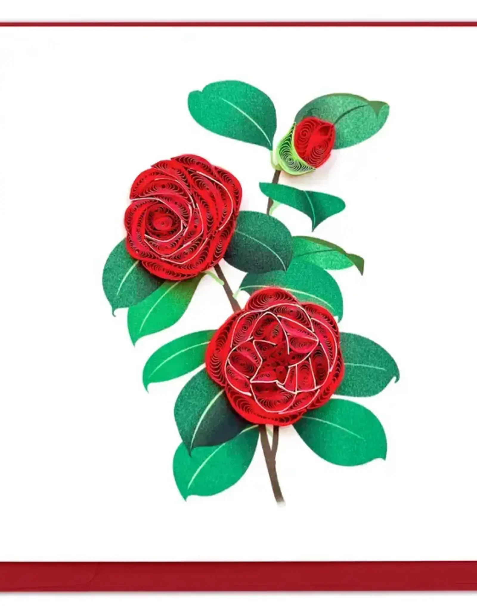 Quilling Card Quilled Camellia Greeting Card