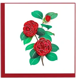 Quilling Card Quilled Camellia Greeting Card