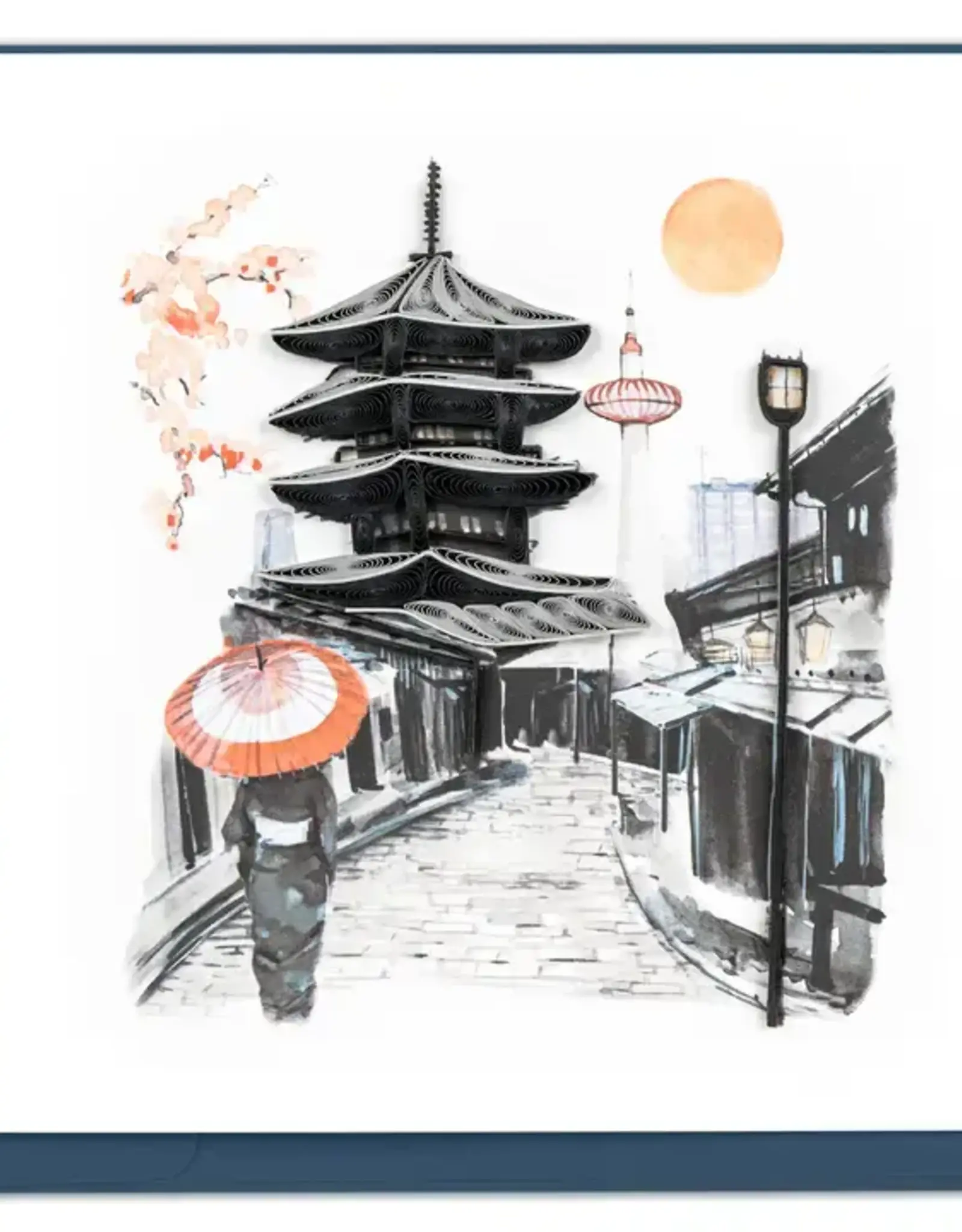 Quilling Card Quilled Kyoto Greeting Card