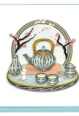 Quilling Card Quilled Tea Ceremony Greeting Card