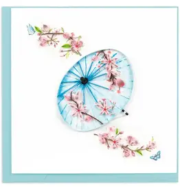 Quilling Card Quilled Floral Umbrella Greeting Card