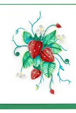 Quilling Card Quilled Wild Strawberries Greeting Card