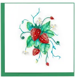Quilling Card Quilled Wild Strawberries Greeting Card