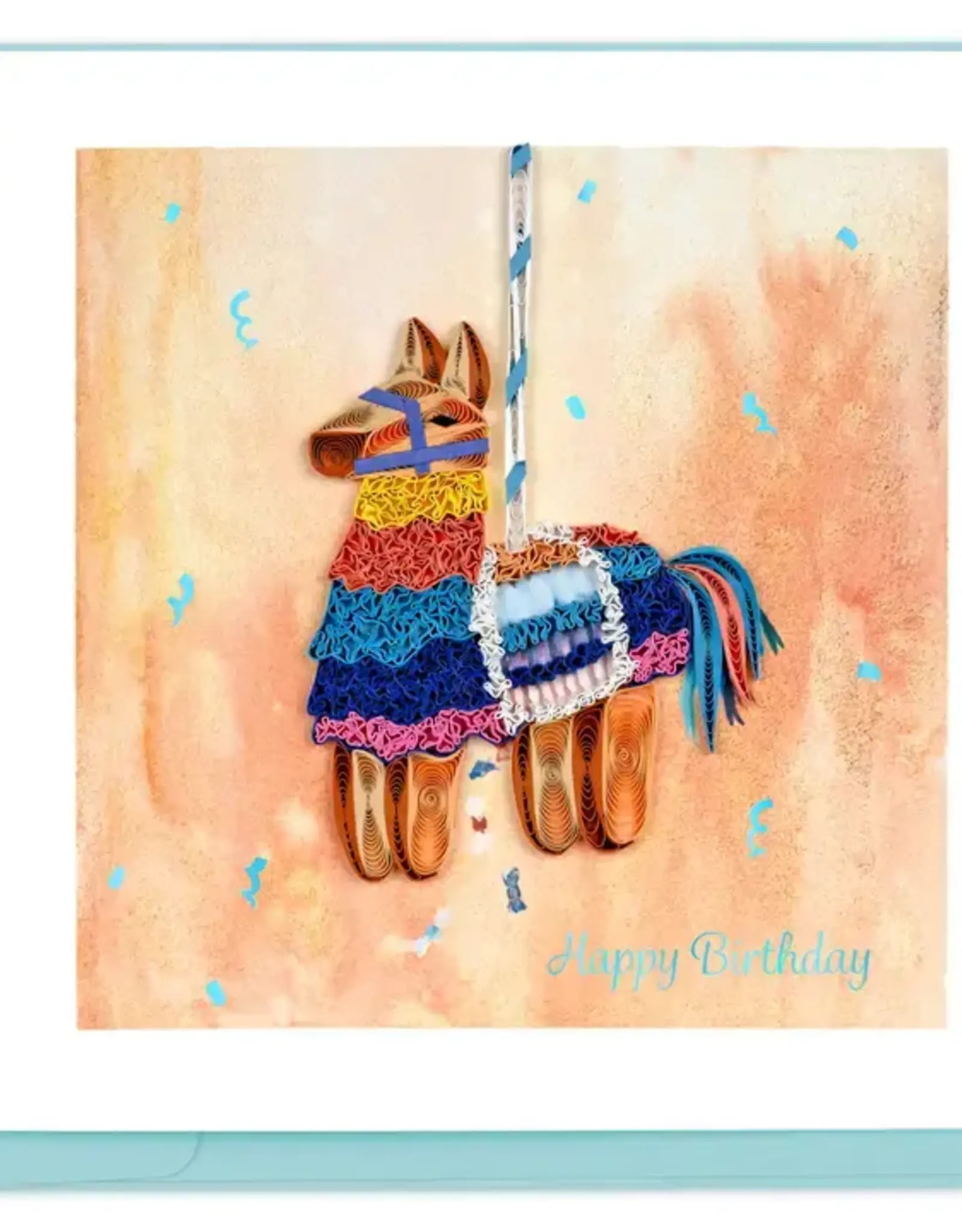 Quilling Card Quilled Birthday Pinata Greeting Card
