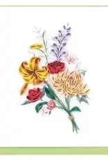 Quilling Card Quilled Japanese Wildflowers Greeting Card