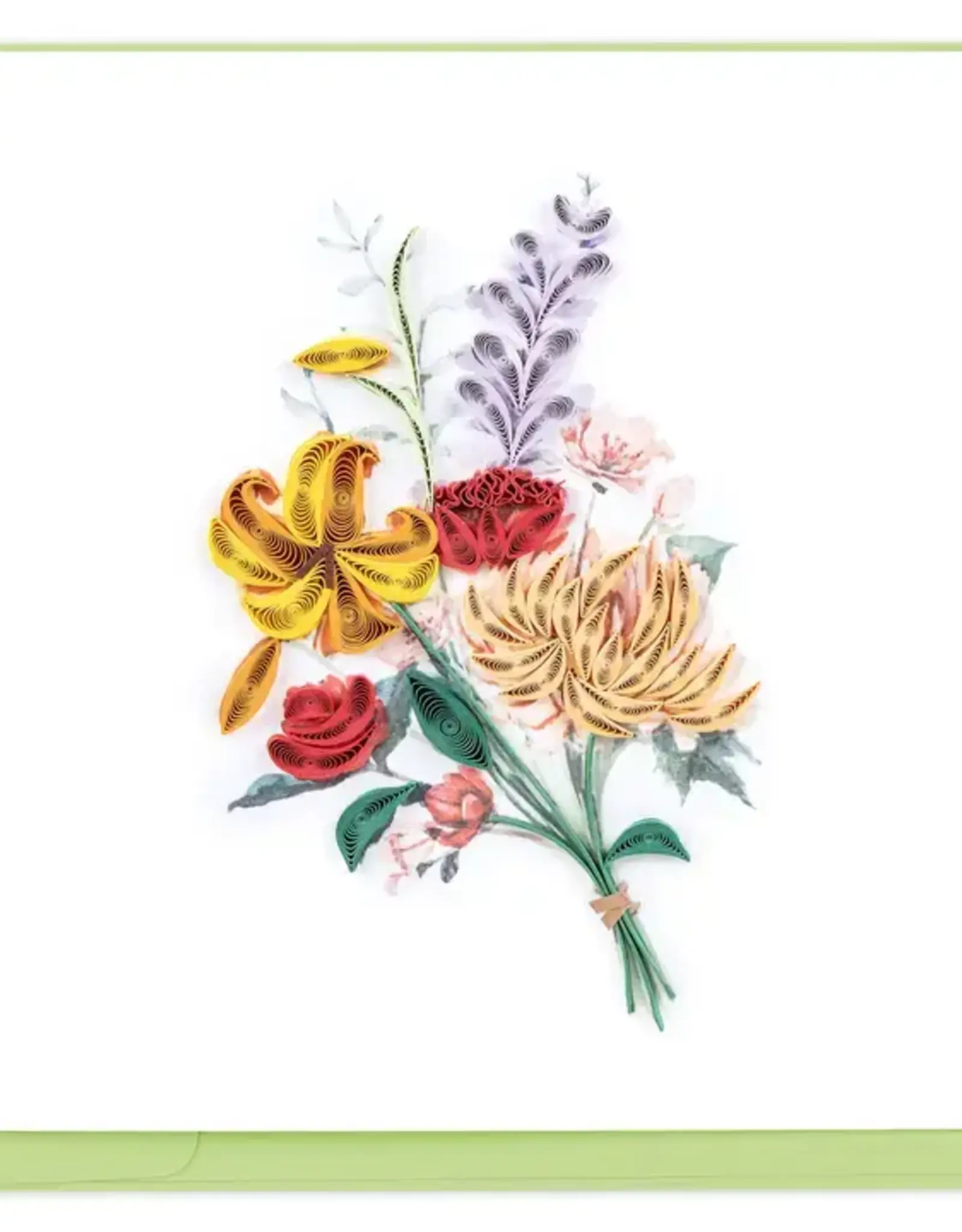 Quilling Card Quilled Japanese Wildflowers Greeting Card