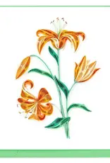 Quilling Card Quilled Tiger Lilies Greeting Card