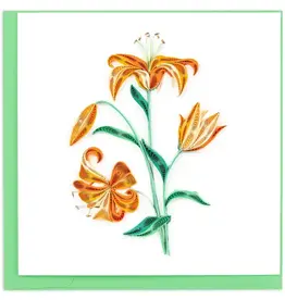 Quilling Card Quilled Tiger Lilies Greeting Card