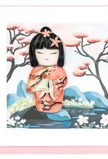Quilling Card Quilled Kawaii Dolls Greeting Card