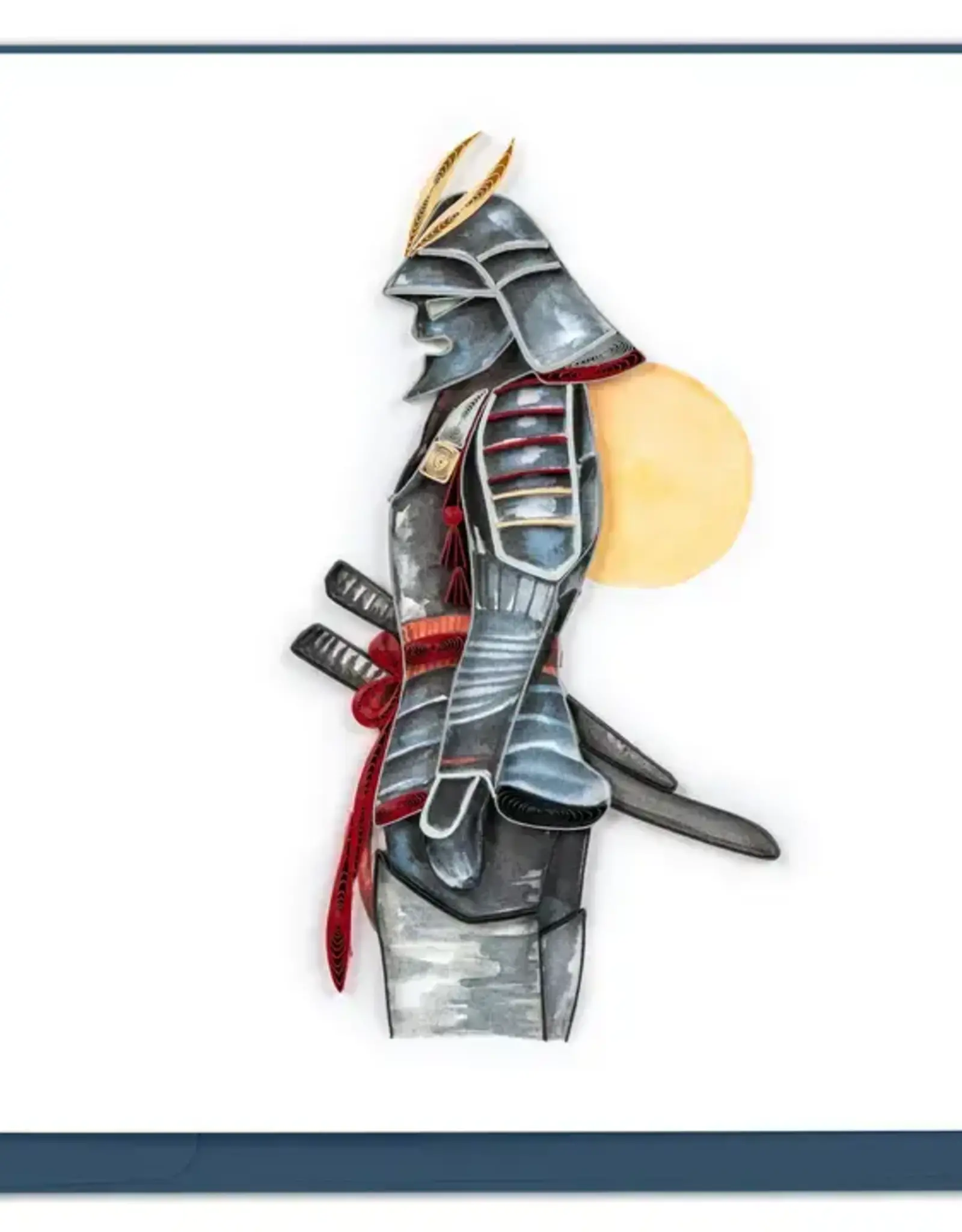 Quilling Card Quilled Male Samurai Greeting Card