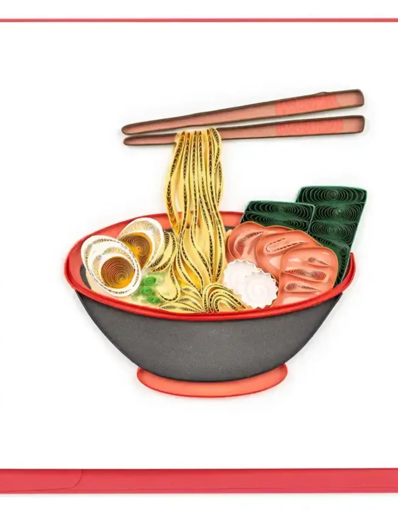 Quilling Card Quilled Ramen Bowl Greeting Card