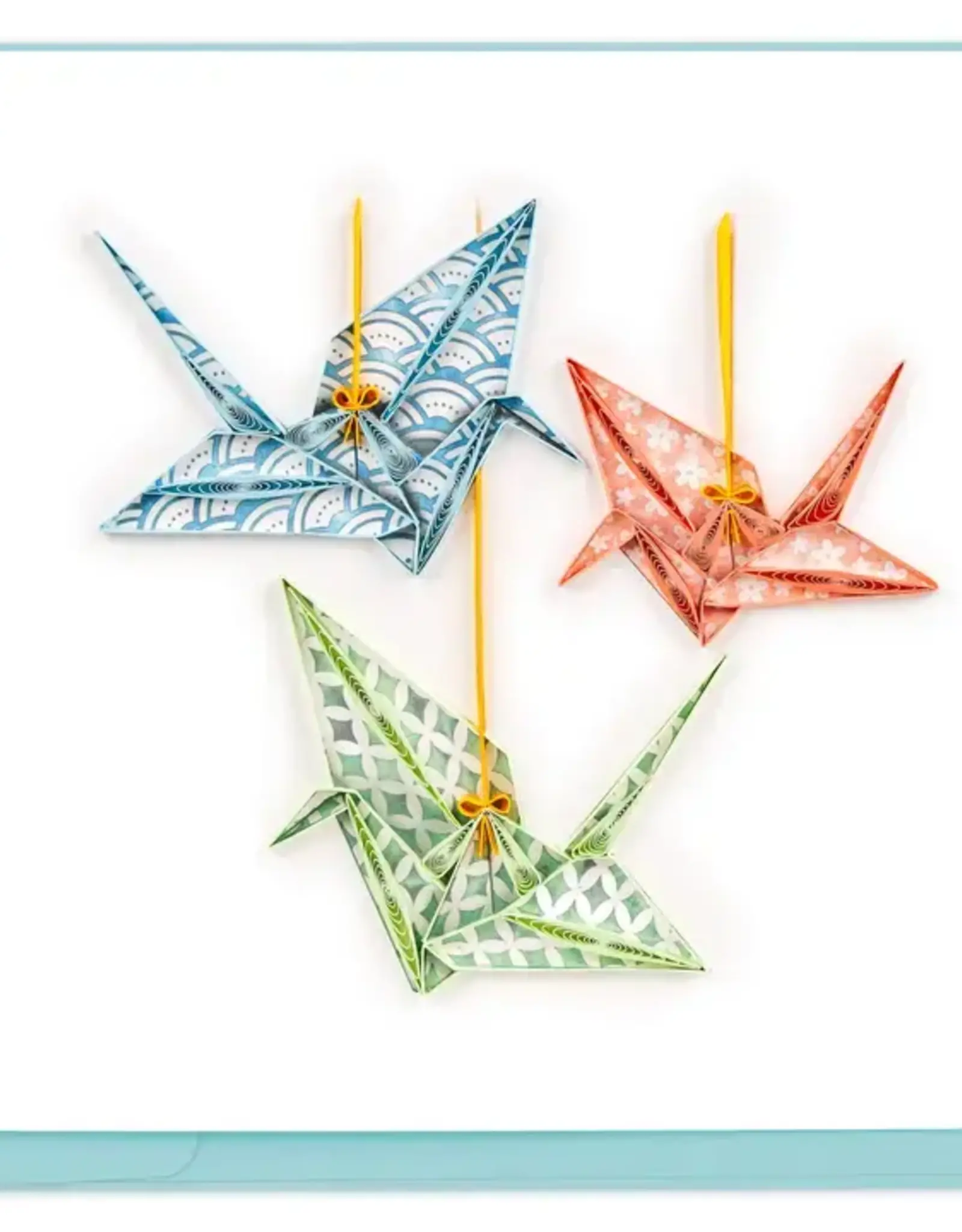 Quilling Card Quilled Origami Cranes Greeting Card