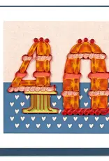 Quilling Card Quilled Birthday Milestone Greeting Card - 40