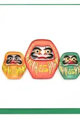 Quilling Card Quilled Daruma Greeting Card