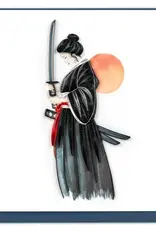 Quilling Card Quilled Female Samurai Greeting Card