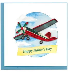 Quilling Card Quilled Father's Day Vintage Airplane Greeting Card