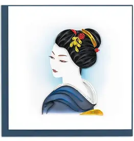 Quilling Card Quilled Geisha Greeting Card