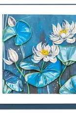 Quilling Card Quilled Lotus Pond Greeting Card