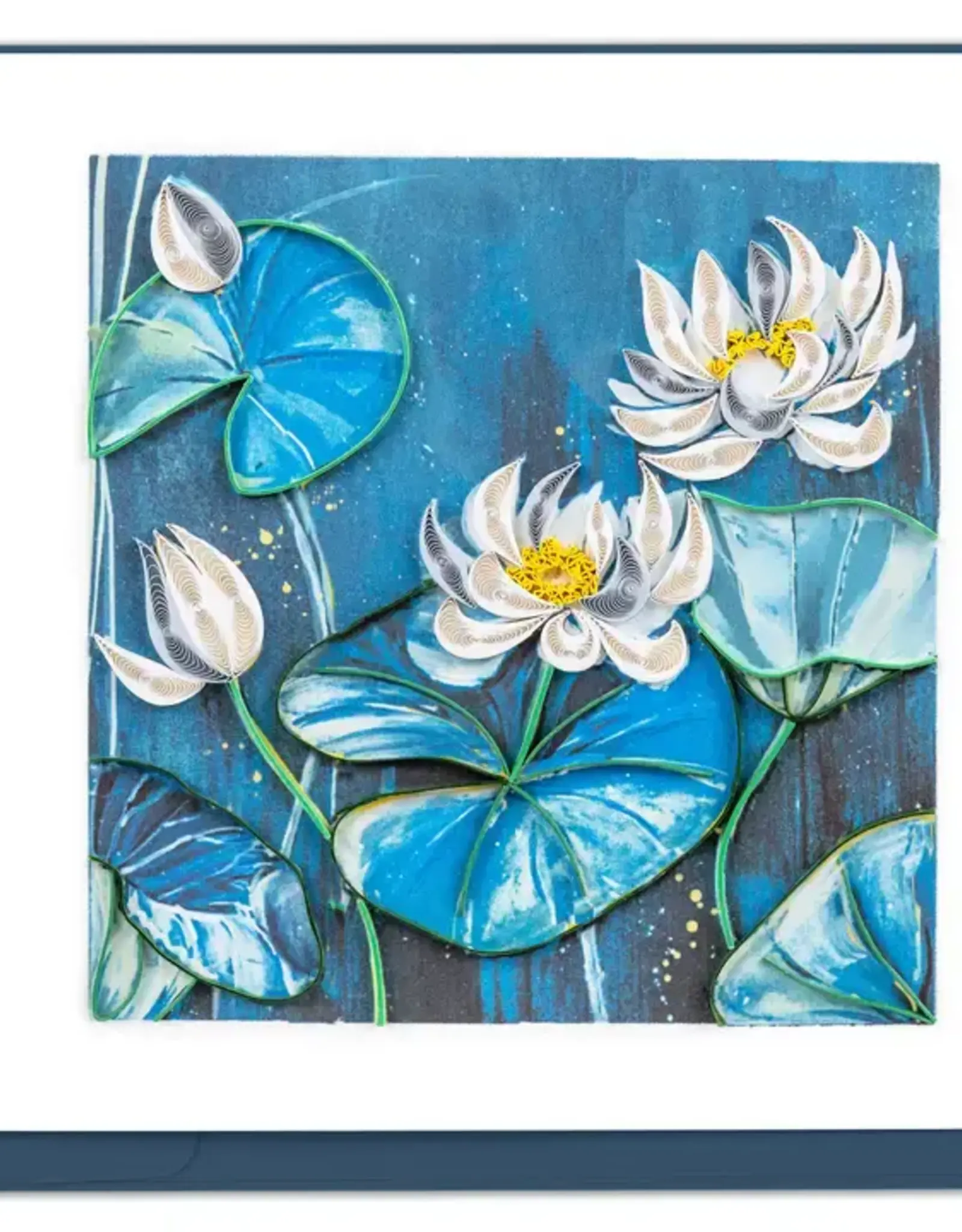 Quilling Card Quilled Lotus Pond Greeting Card