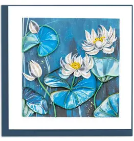 Quilling Card Quilled Lotus Pond Greeting Card