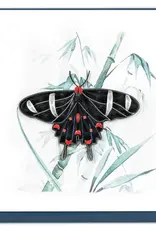 Quilling Card Quilled Butterfly on Bamboo Greeting Card