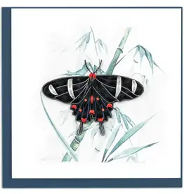 Quilling Card Quilled Butterfly on Bamboo Greeting Card