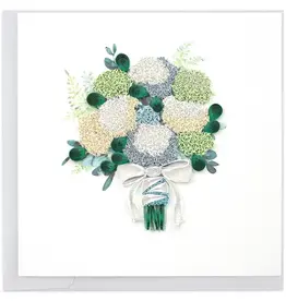 Quilling Card Quilled Hydrangea Wedding Bouquet Greeting Card