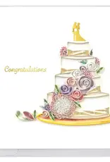 Quilling Card Quilled Floral Wedding Cake Greeting Card