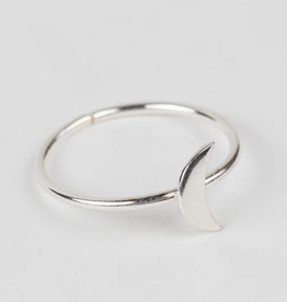 Ten Thousand Villages Silver Crescent Moon Ring