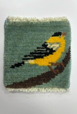 Bunyaad Pakistan Goldfinch Mug Rug