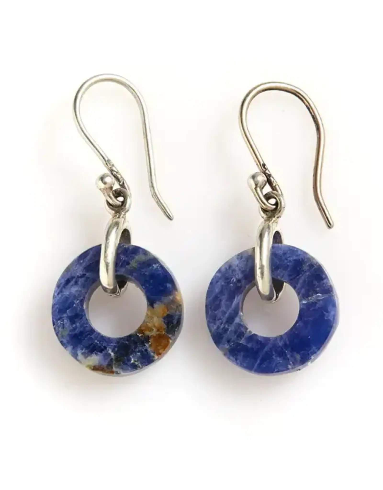Serrv Peruvian Lapis Circle Earrings