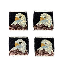 Bunyaad Pakistan Bald Eagle Mug Rug