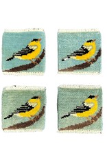 Bunyaad Pakistan Goldfinch Mug Rug