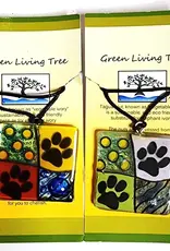 Pampeana Dog Paw Glass Ornament