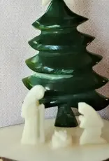 Pampeana Tagua Nativity Scene with Pine Tree