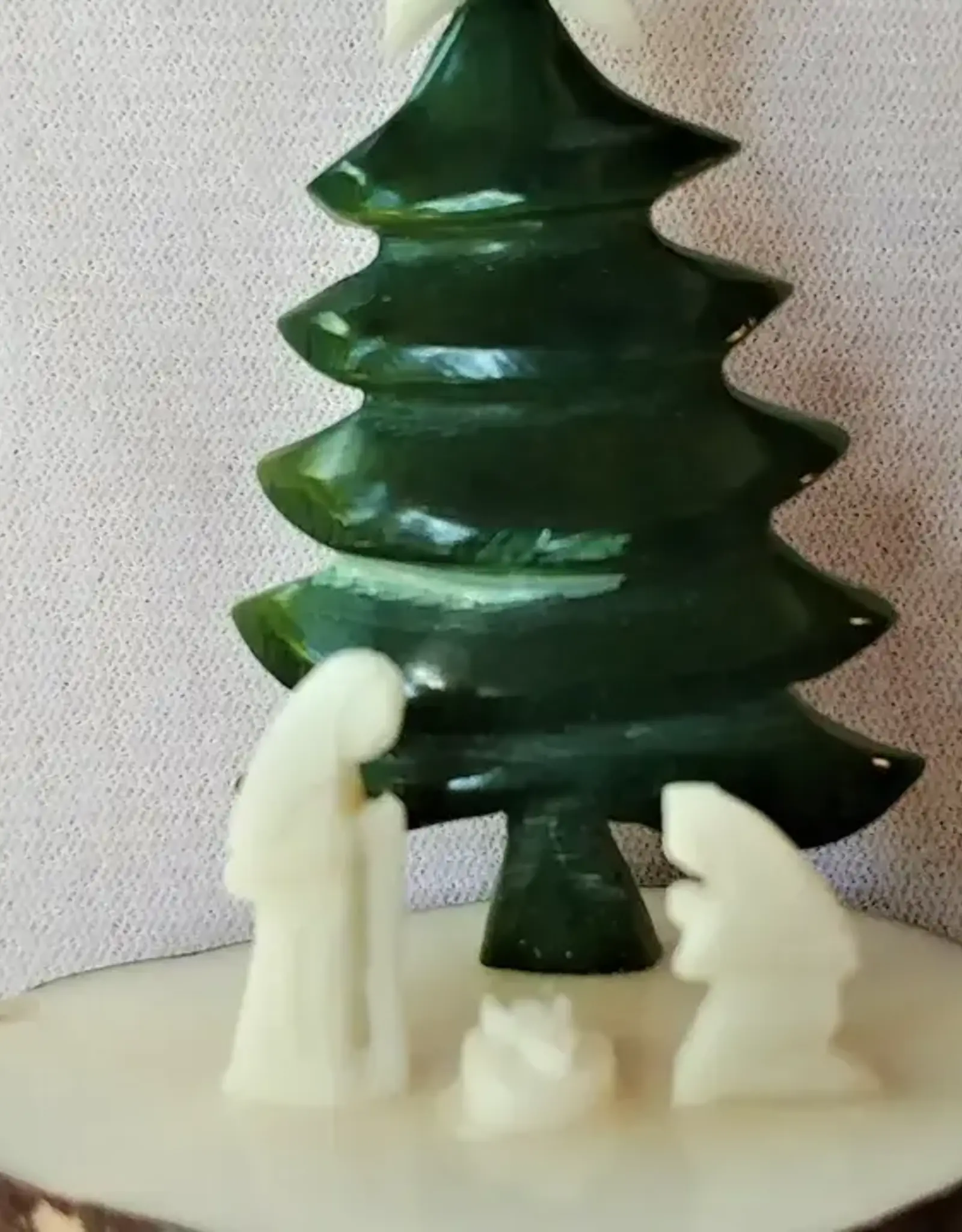 Pampeana Tagua Nativity Scene with Pine Tree