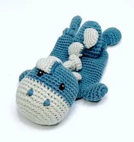 Pebble Dinosaur Lovey Plush Toy (Petrol Blue)