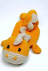 Pebble Dinosaur Lovey Plush Toy (Orange)