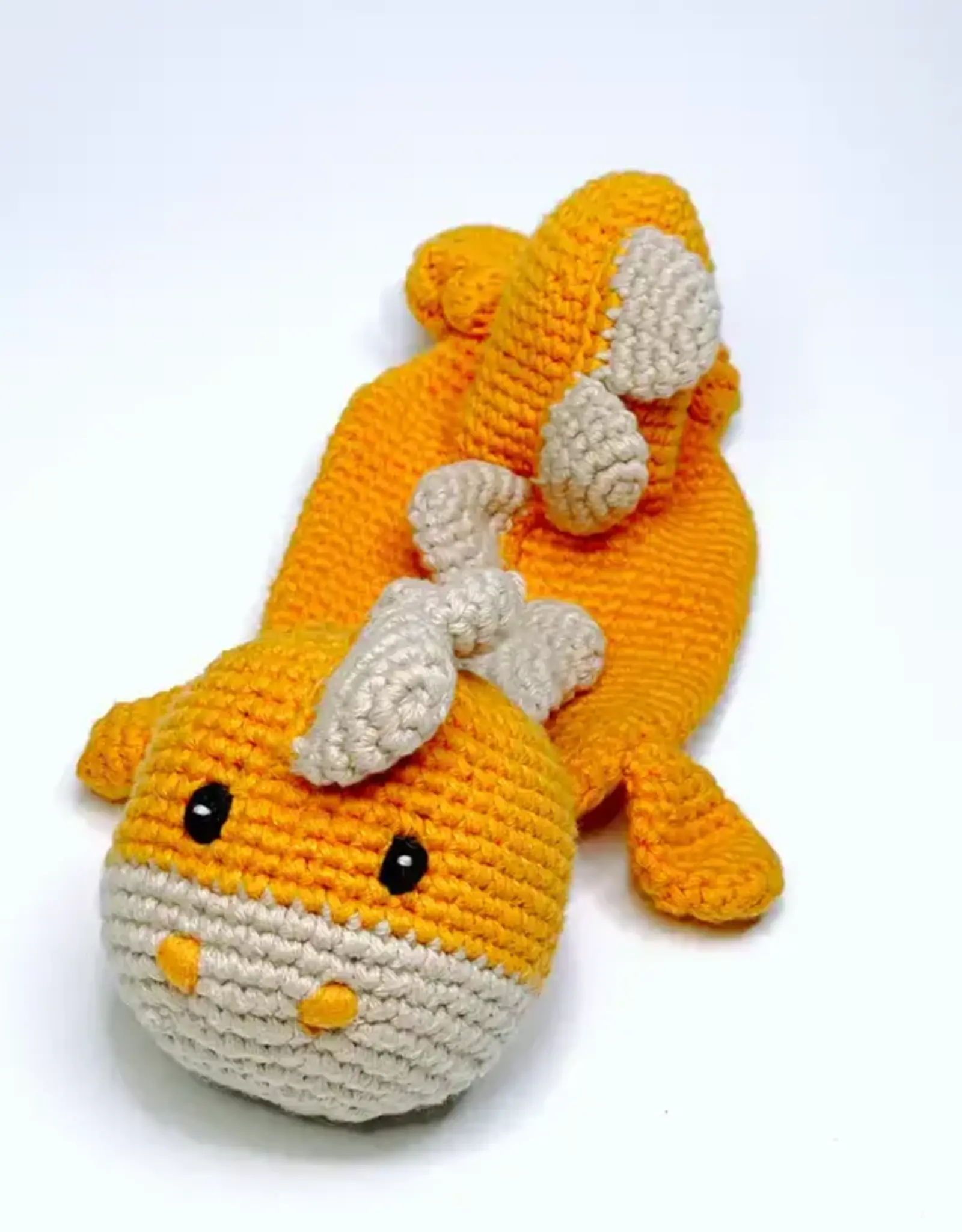 Pebble Dinosaur Lovey Plush Toy (Orange)