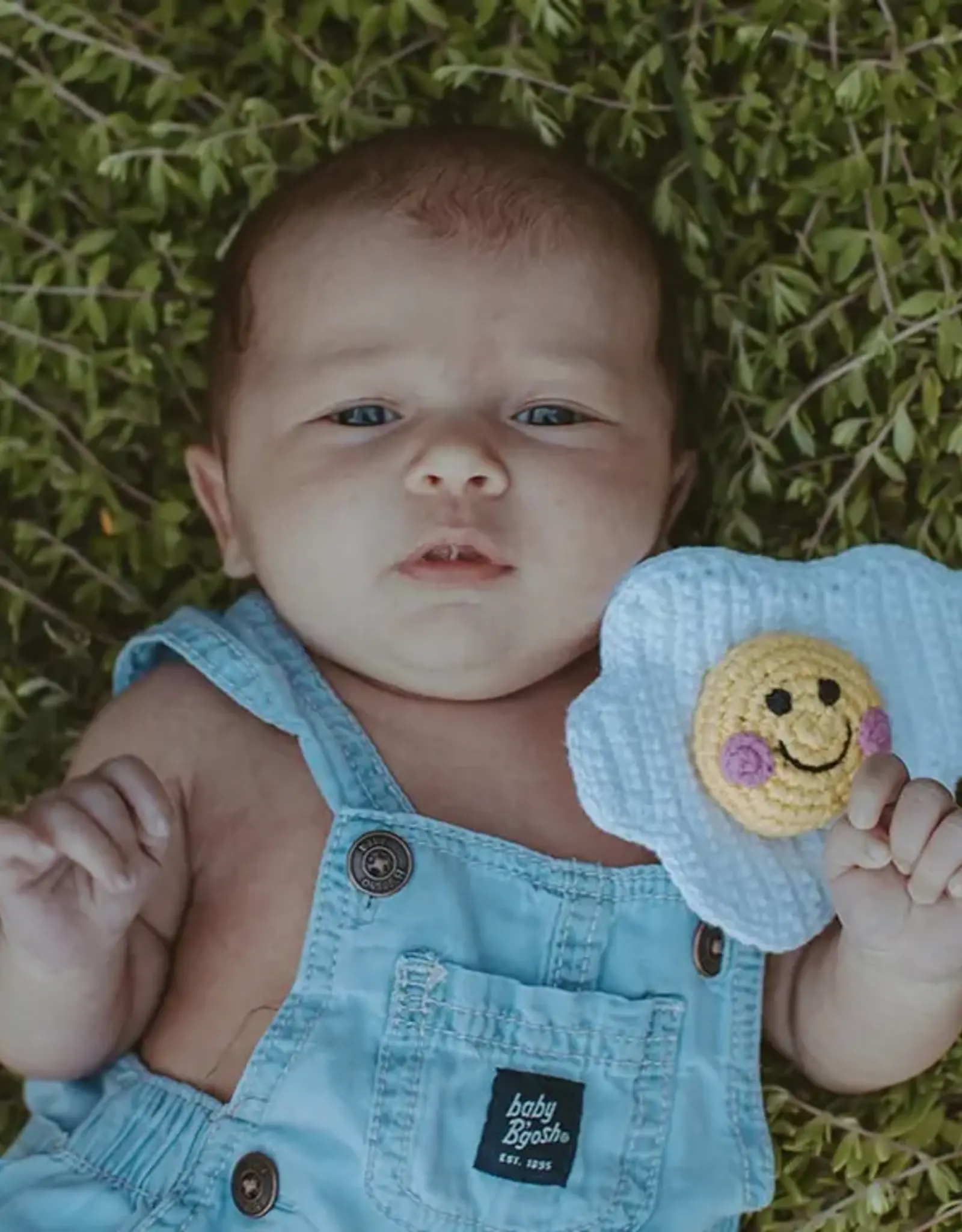 Pebble Fried Egg Rattle