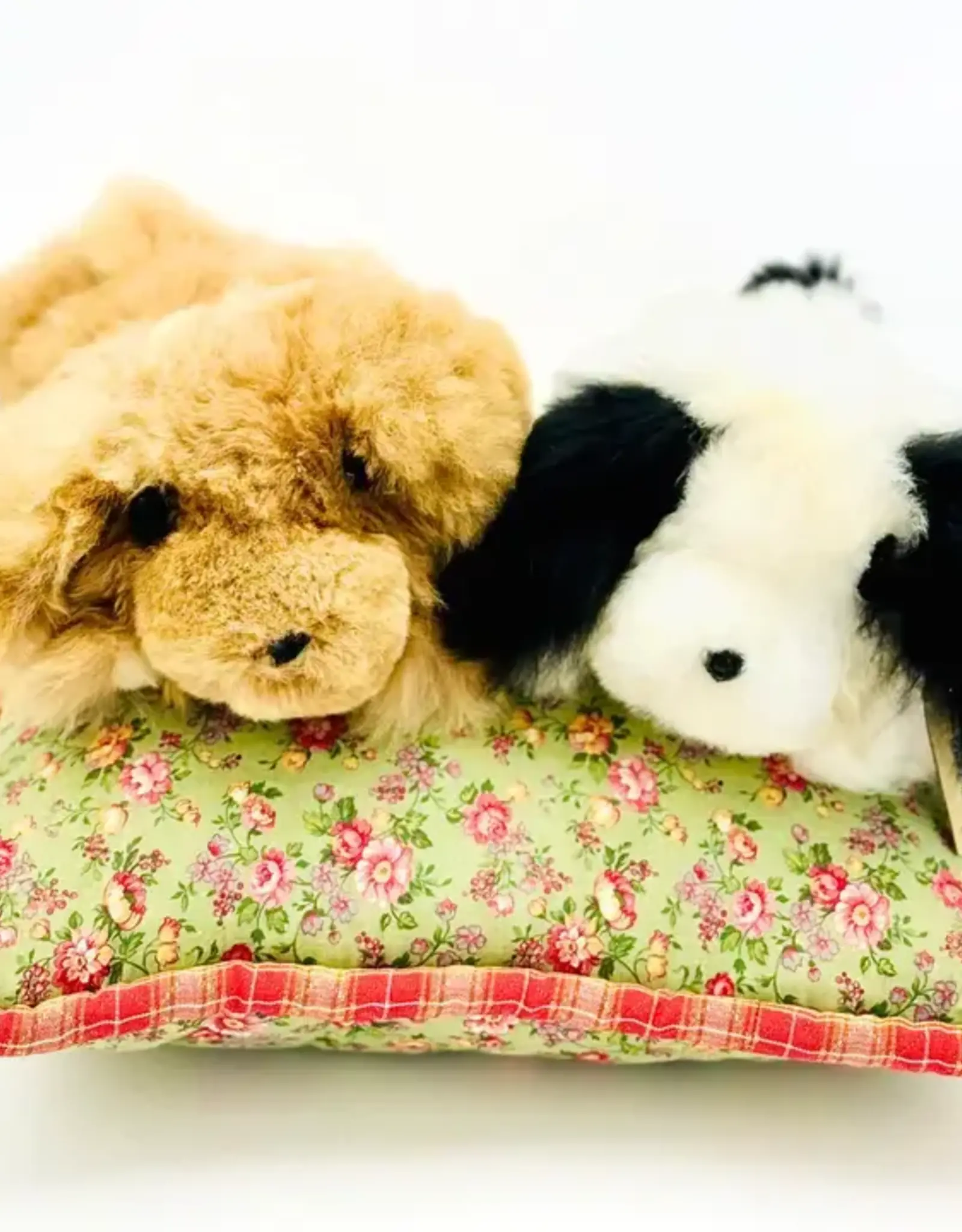 Blossom Inspirations Lying Doggie Alpaca Fur Toy - Assorted Colors