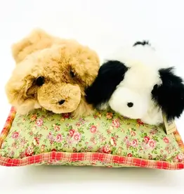 Blossom Inspirations Lying Doggie Alpaca Fur Toy - Assorted Colors